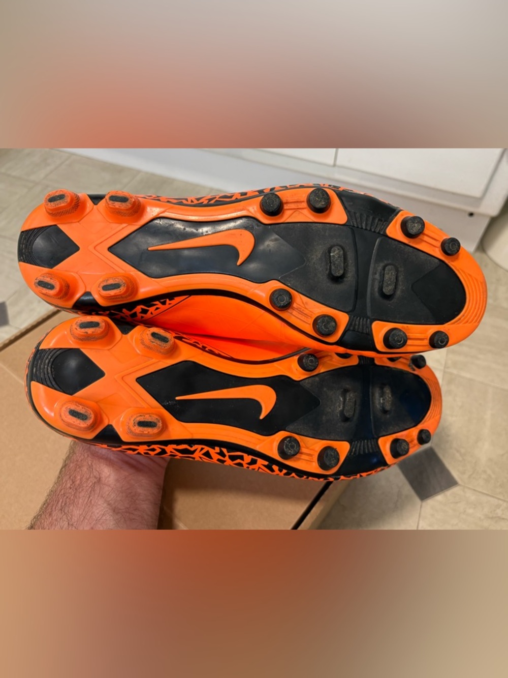 NIKE HYPERVENOM PHADE II FG ORANGE/BLACK 2015 SIZE 11.5 749889 888 - Picture 8 of 11